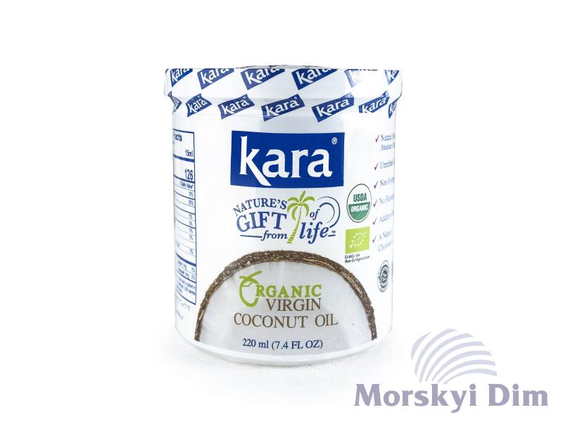 Кокосова олія органічна холодного віджиму Kara, 220 мл