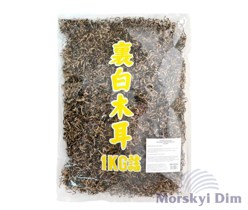 Dried Sliced Mushroom Fungus Black White, JS, 1kg