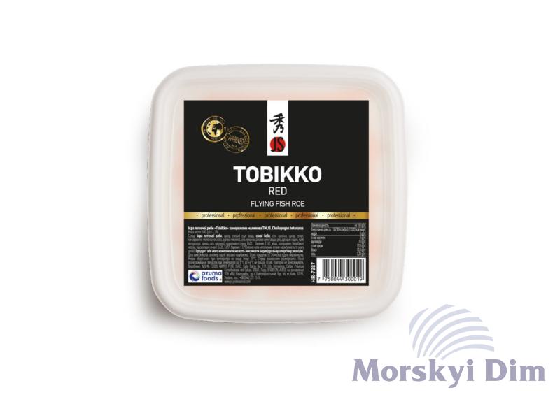 Икра летучей рыбы «Tobikko» замороженная малиновая, JS, 500 г