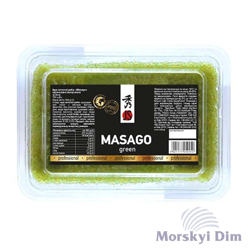 Икра мойвы Masago зеленая, JS, 500г