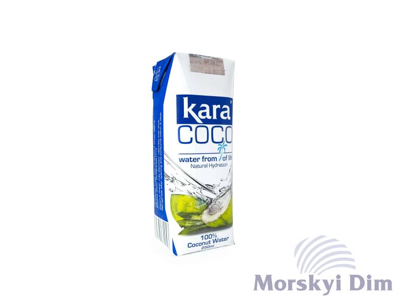 Кокосова вода. 100% натуральна, Kara, 250 мл