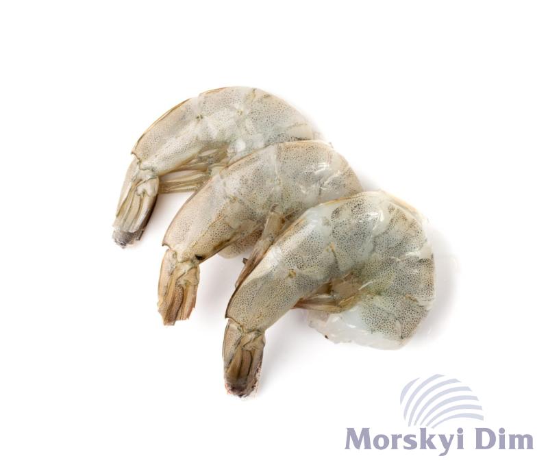 Frozen Raw King Prawns Head Less 21/25, DELFIN, 1кг