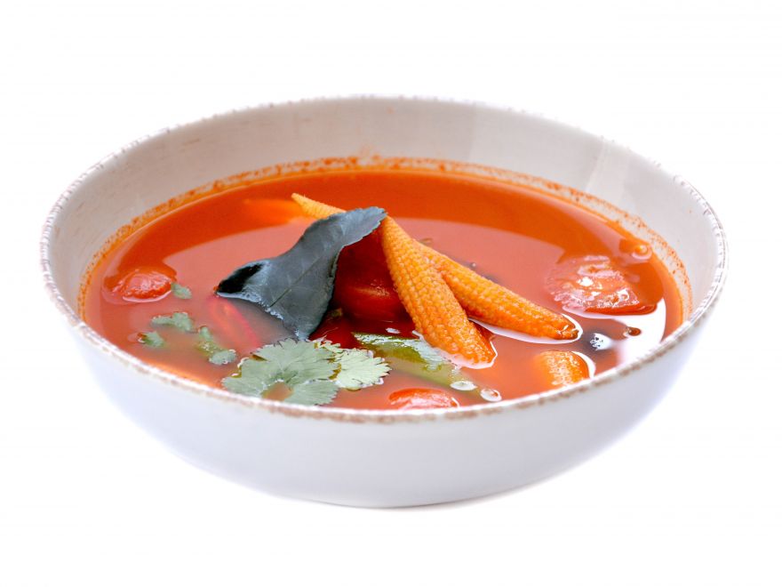 Vegetable Thai Laksa soup: