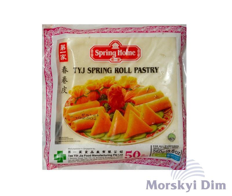 Spring Roll Pastry 125mm 50 Sheets, Spring Home, 250г
