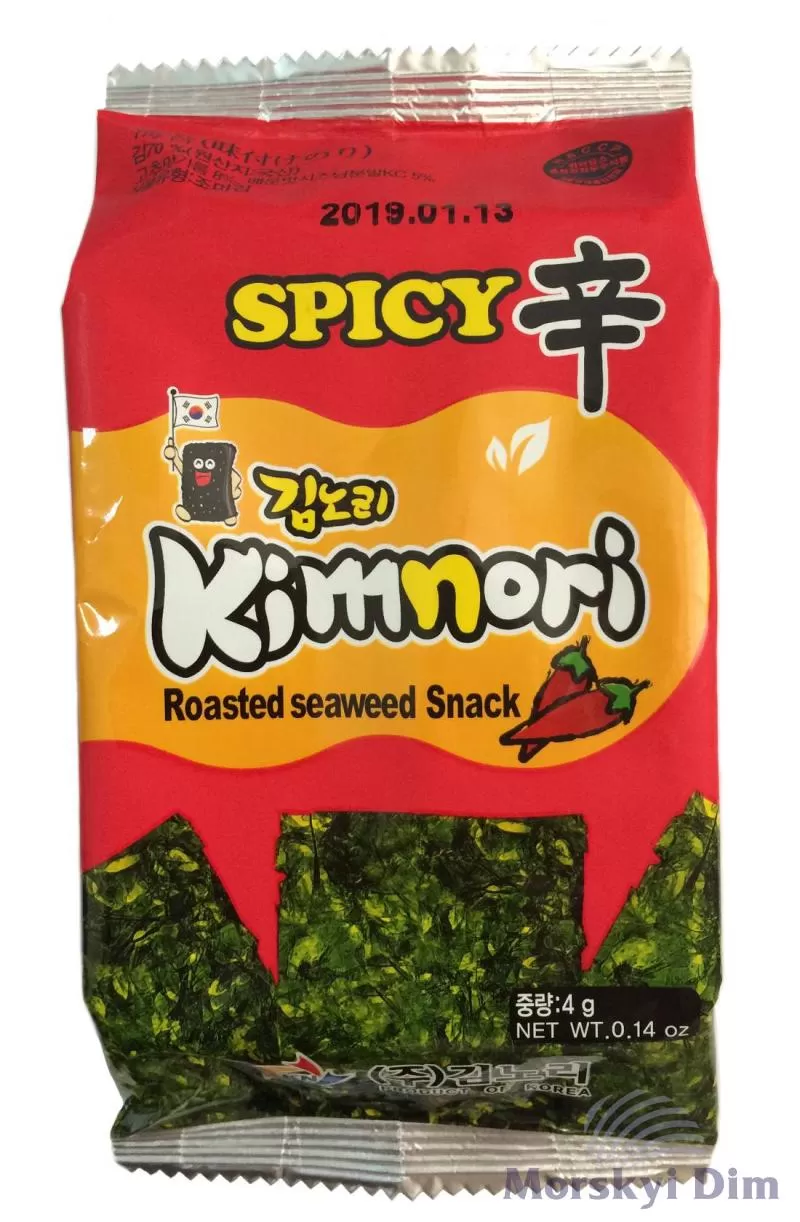 Chips Nori Spicy, Kimnori, 4г