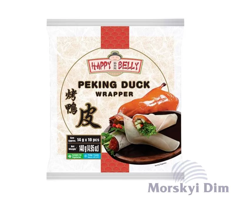 Peking Duck Wrapper 130mm 102 sheets, Happy Belly, 918g