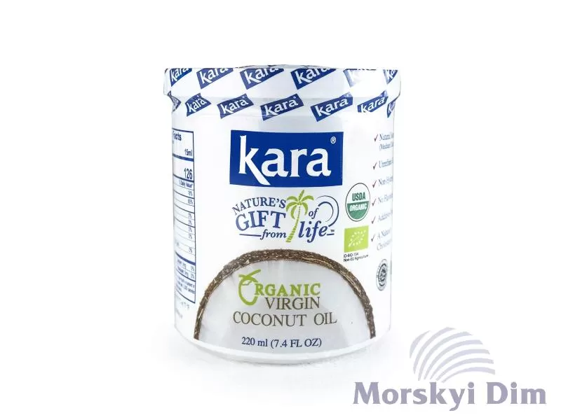 Coconut oil. Organic Extra Virgin. Kara, 220 ml