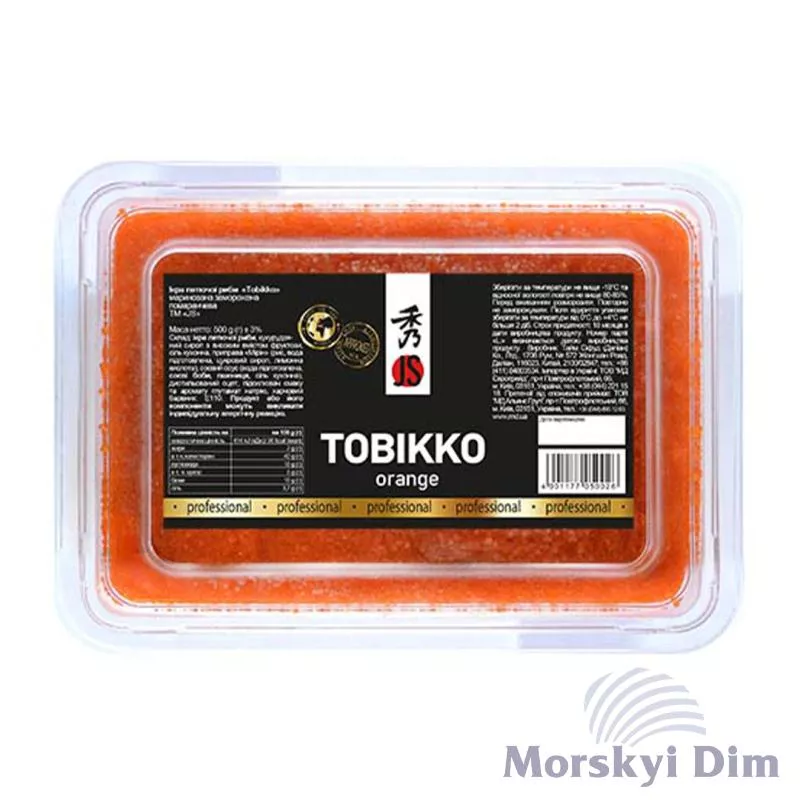 Caviar of flying fish TOBIKKO Gold Orange, JS, 500g