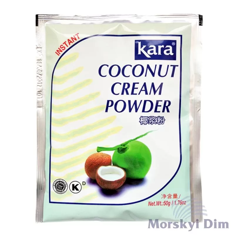 Coconut cream natural, dry, Kara, 50 g