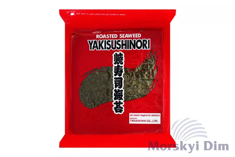 Seaweed Yaki Sushi Nori 100 sheets, TAKAOKAYA, 250g